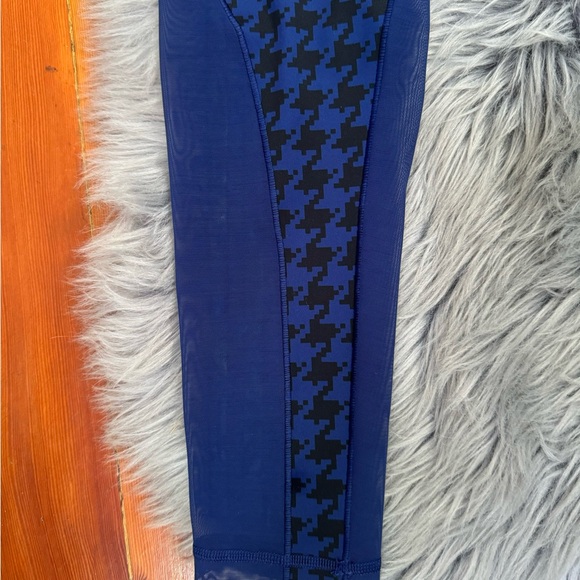 ADIDAS X IVY PARK TIGHT DKBLUE/BLACK HOUNDSTOOTH MESH WOMENS RARE SZ M - Picture 3 of 7
